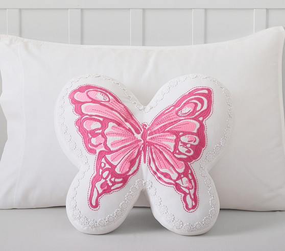 Lilly Pulitzer Butterfly Pillow | Pottery Barn Kids