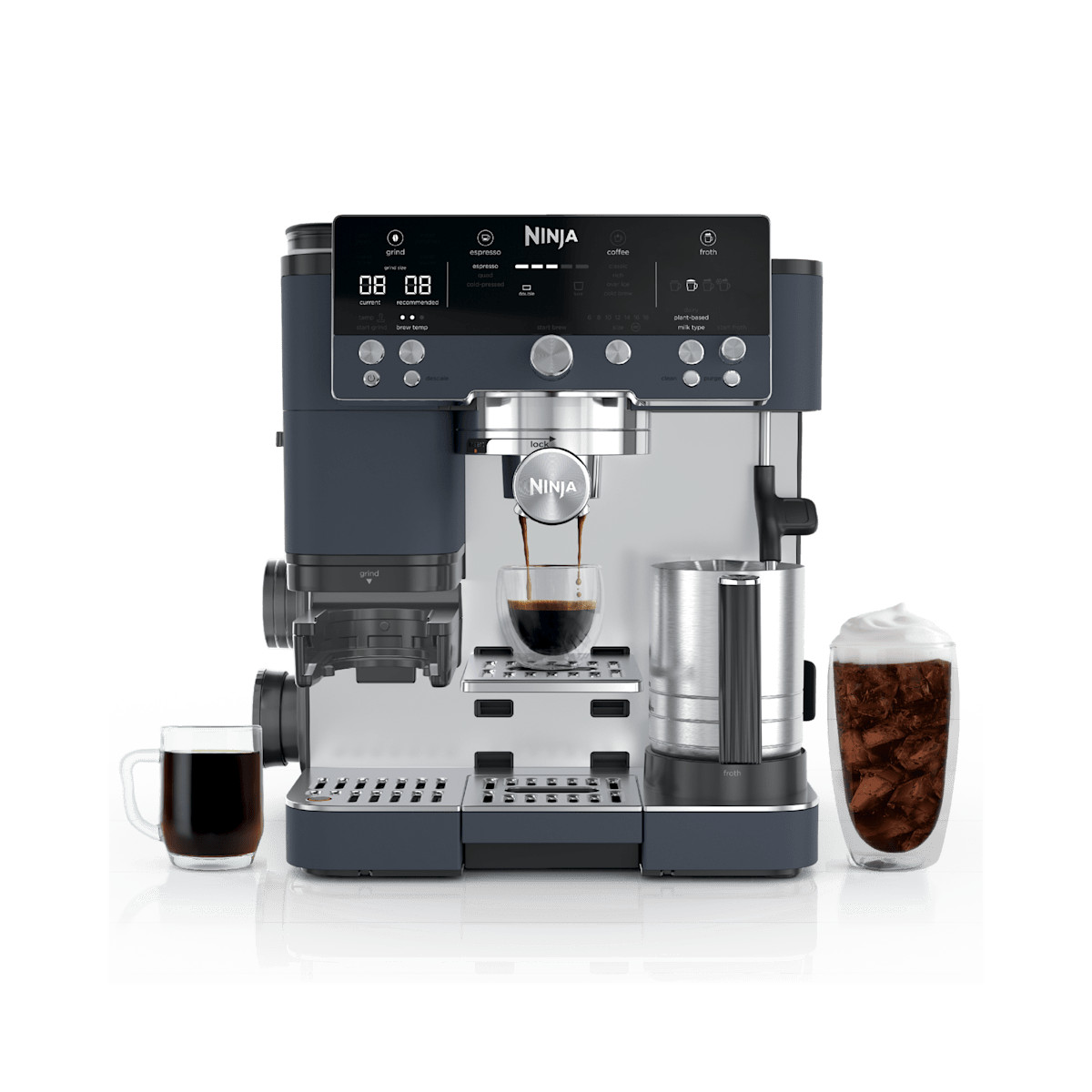 Ninja Luxe Cafe Premier 3-in-1 Espresso, Coffee & Cold Brew - Cyberspace | ES601CY | SharkNinja | SharkNinja