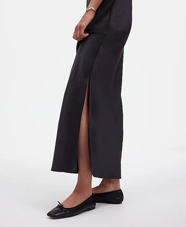 Satin Maxi Slip Skirt | Madewell