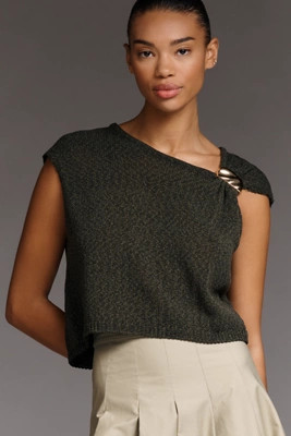 By Anthropologie Asymmetric Hardware Sweater Tank | Anthropologie (US)