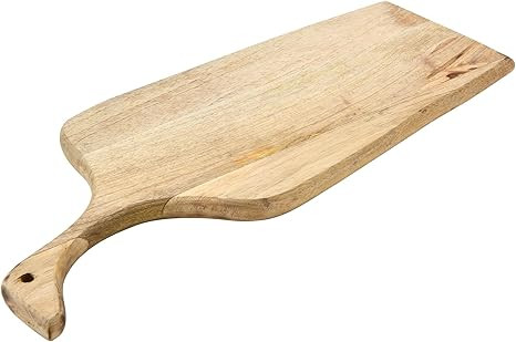 Main + Mesa Modern Mango Wood Cutting Board with Handle, Light Finish | Amazon (US)