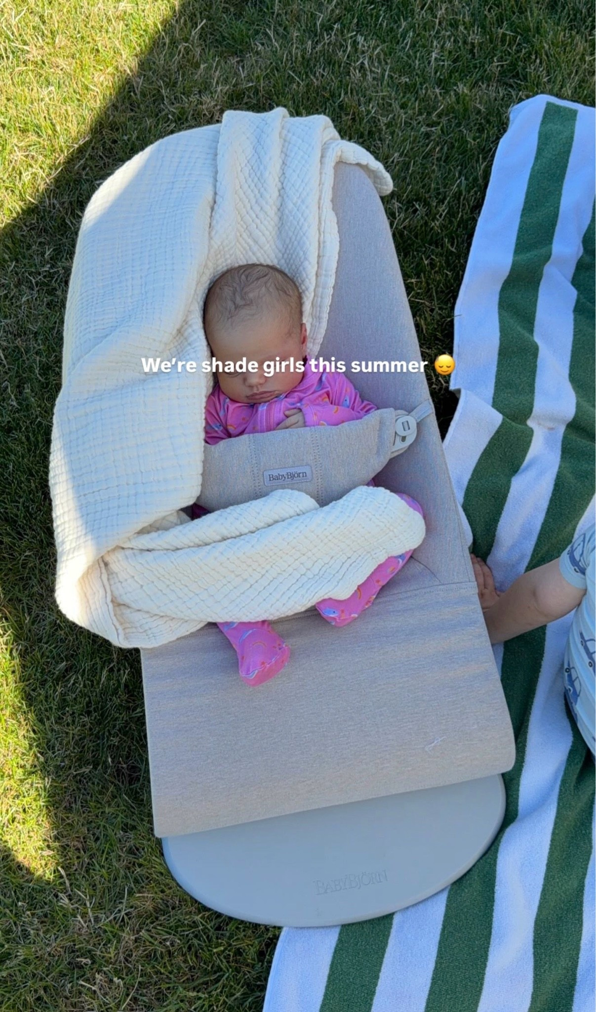 We have been loving this!! Great for awake windows and hanging outside. Towels from wayfair and this is the best baby blanket we have then for every kid!

#newborn #babyblanket #bouncer #babybjorn #babybouncer #bresheppard #babygirl

#LTKmomlife #LTKBaby