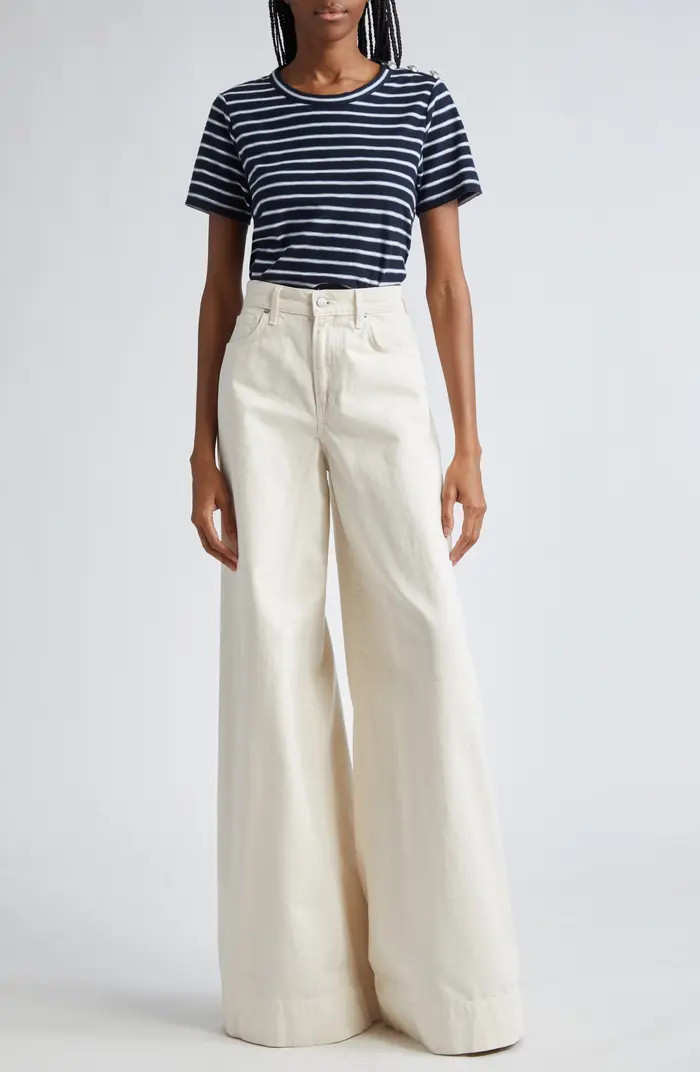 Carla Stripe Crewneck Cotton T-Shirt | Nordstrom