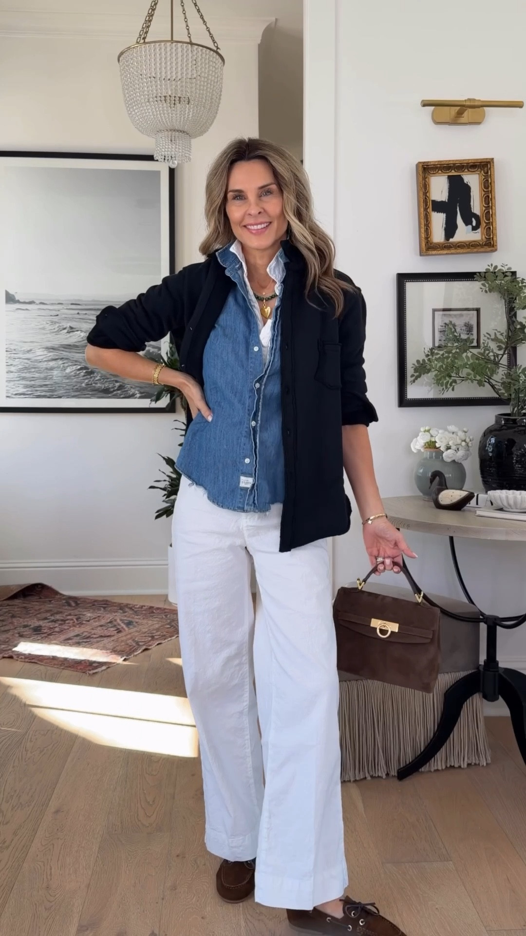 I’m 5’6”
-Pants are a favorite fabric to wear into summer. 
-Eileen fleece sz XS British Royal Navy
-Barry denim top I wear constantly! It’s tapered at the waist. TTS, 
-Patrick top is a staple! Sz S 

I’ve linked some colors at 40% off. 

#LTKOver40 #LTKootd #LTKgrwm