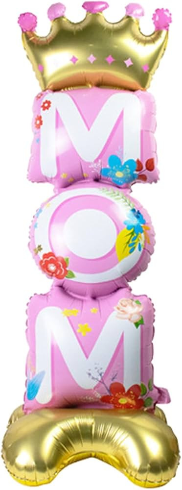 Mother's Day Standing Balloon - 1Pcs Large 44.1 Inch x 15.4 Inch, Eye-Catching Standing Decor for... | Amazon (US)