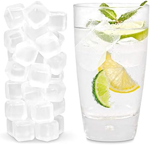 Efiwasi - Reusable Ice Cubes For Drinks - Chills Drinks Without Diluting Them - Made From BPA Free P | Amazon (US)
