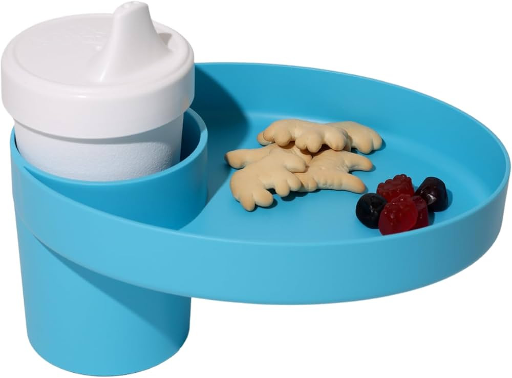 Travel Tray Oval USA Made Extend Your Current Cup Holder to Hold Your Cup Plus A Tray for Snacks,... | Amazon (US)