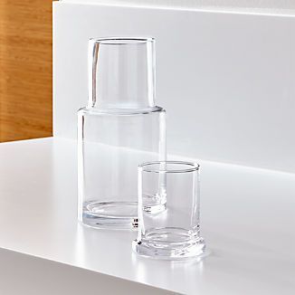 Clear Glass Carafe + Reviews | Crate & Barrel | Crate & Barrel