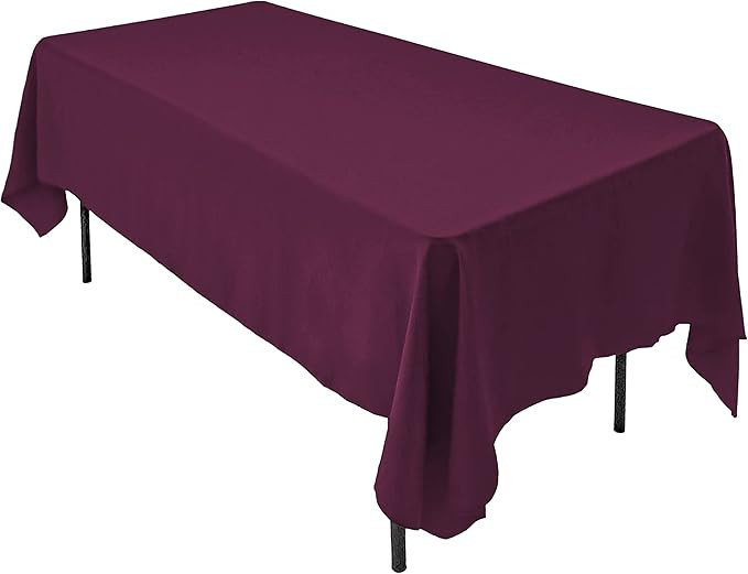 AK TRADING CO. 60 x 102-Inch Rectangular Polyester Tablecloth - Made in USA - Wrinkle-Resistant, ... | Amazon (US)