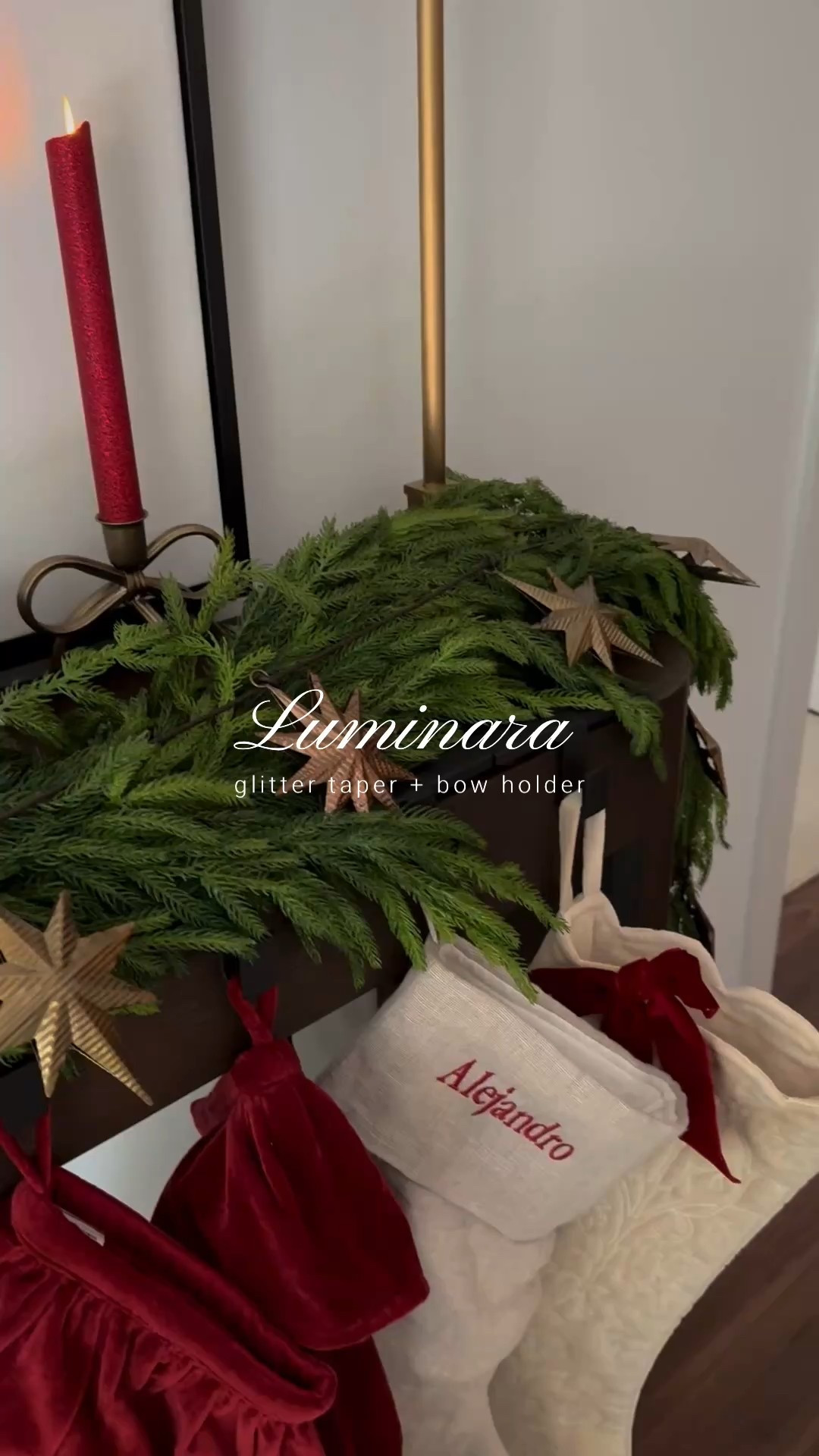 Festive and glam bow candle holder and glitter taper! Sooo pretty!🎄 use code scottsdaledesign10 to save♥️

#LTKSeasonal #LTKHome #LTKFindsUnder50