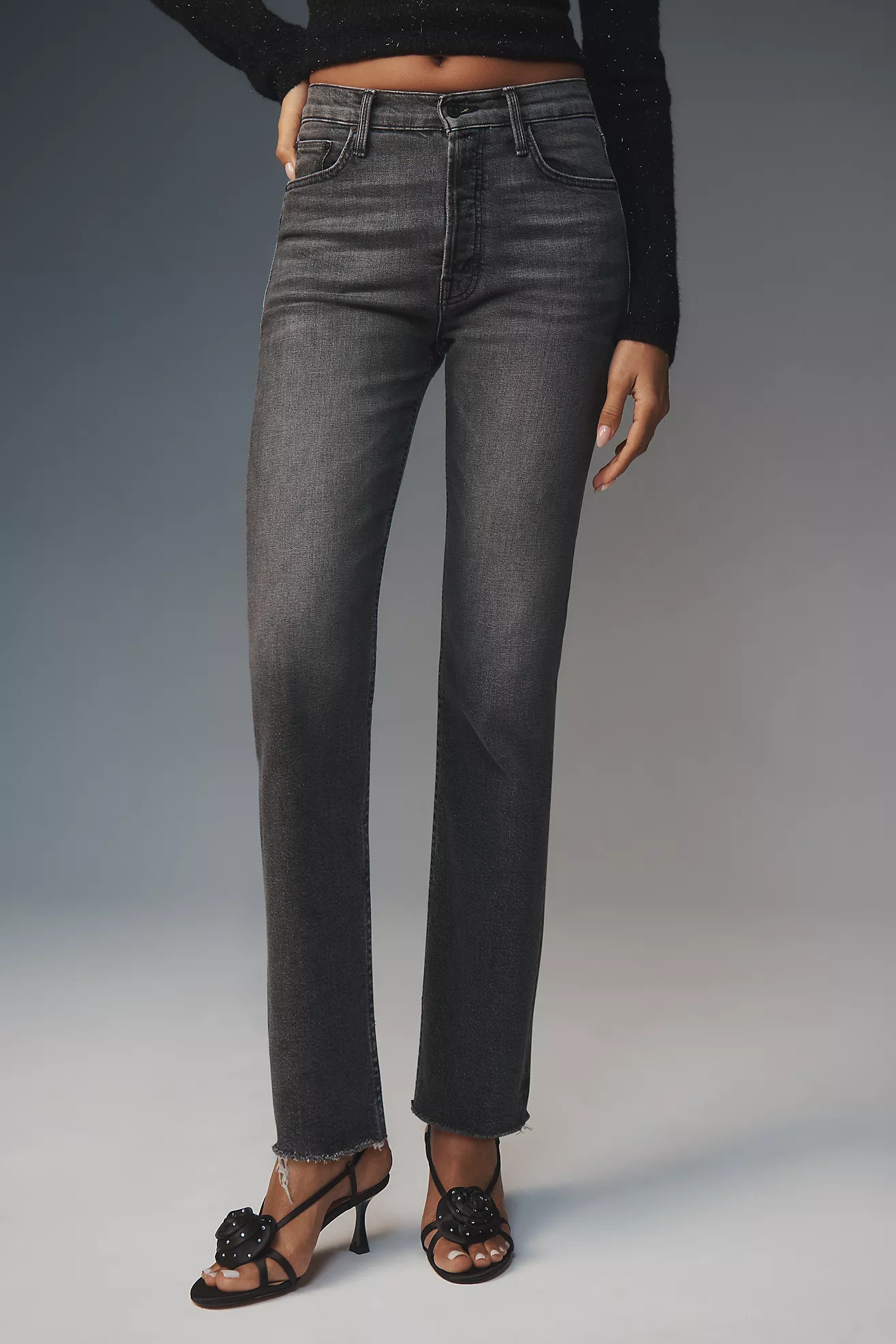MOTHER The Tomcat Ankle Fray Jeans | Anthropologie (US)