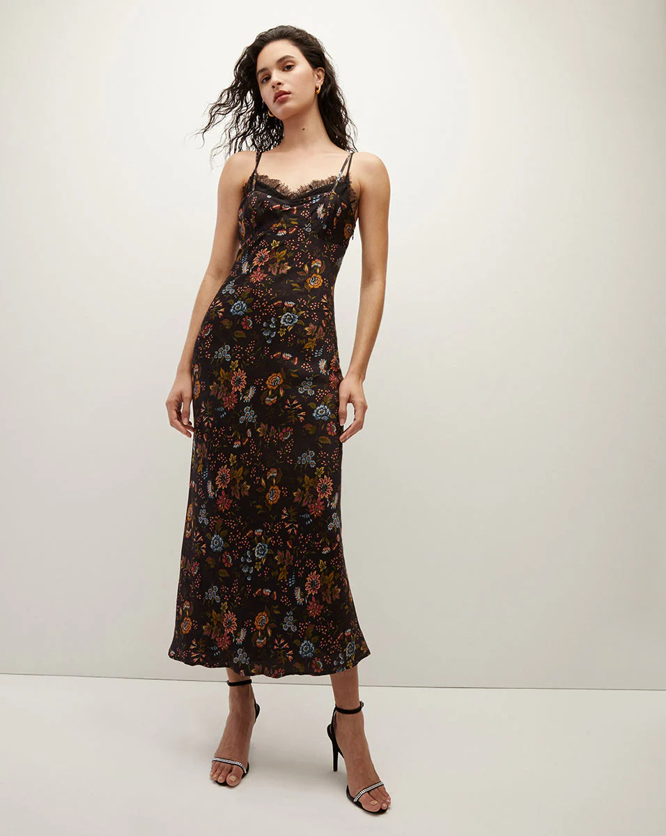 Bixie Floral Stretch-Silk Maxi Dress | Veronica Beard