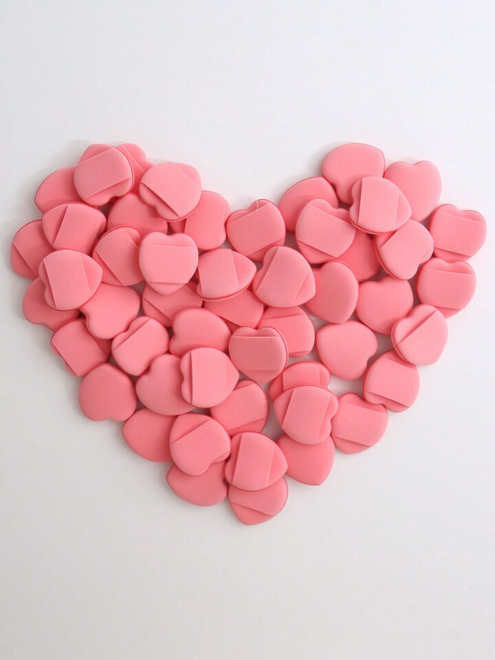 50pcs Fingertip Cushion Puff Set, Including Air Cushion Powder Puff, Latex-Free Blending Sponge &... | SHEIN