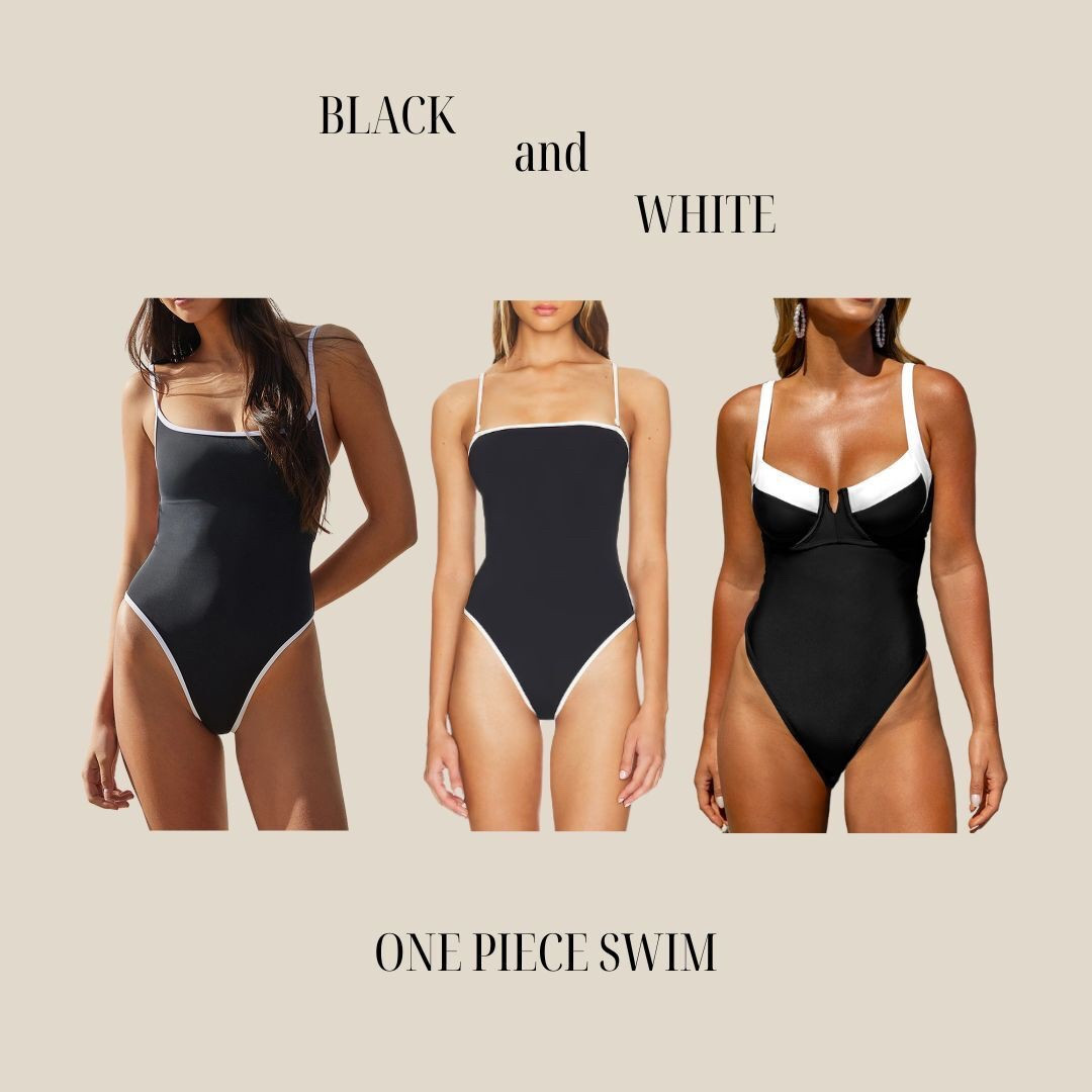 Black and white swim! Spring, summer, swim, travel, vacation.

#LTKStyleTip #LTKSwim