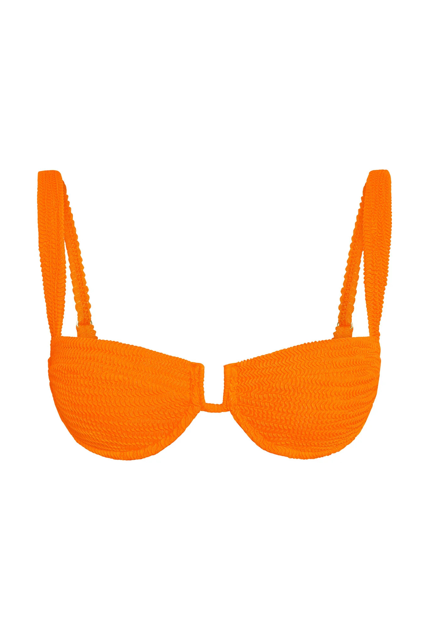 Cala Roja Top - Tangerine Crinkle | Monday Swimwear