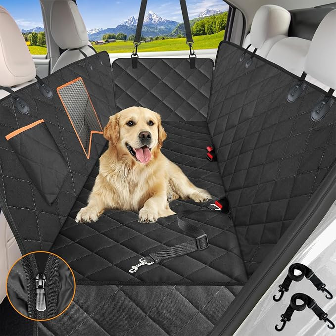Kytely Dog Car Seat Cover for Back Seat,Waterproof Hammock with Mesh Window, Anti-Scratch Nonslip... | Amazon (US)