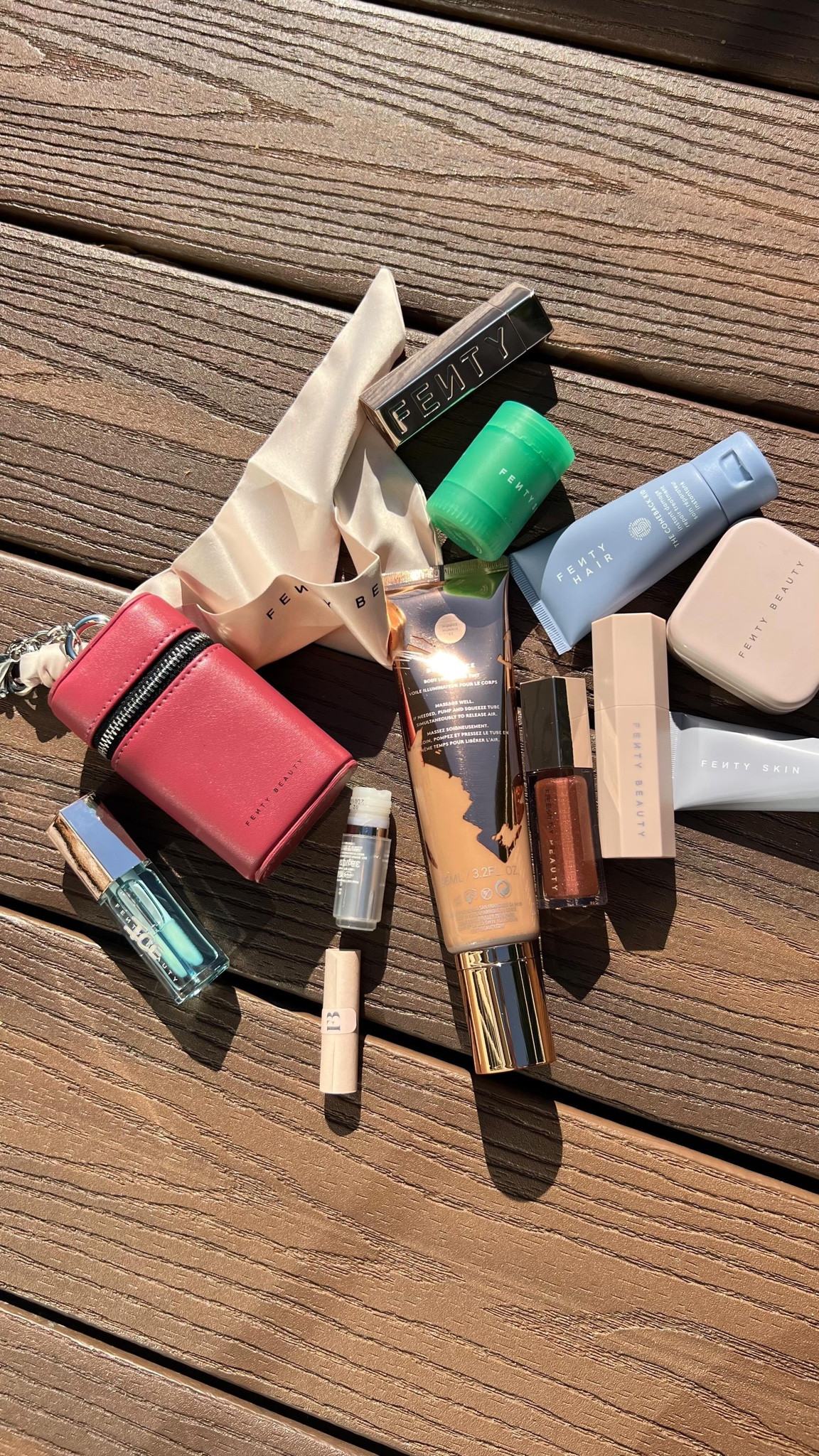 Glow game strong with these Fenty faves! 🌟✨ 

Let’s dive into the essentials:

🧴 Fenty Skin Butta Drop: The ultimate rich body moisturizer for that all-day hydration and dewy skin.
💄 Fenty Beauty Gloss Bomb: High shine, NON sticky gloss for a perfect, juicy pout.
🧴 Fenty Skin Hydra Vizor: The SPF moisturizer that keeps your skin glowing and protected.
🖌️ Fenty Beauty Match Stix: Multi use stick for contouring, highlighting, and everything in between.
💫 Fenty Beauty Body Sauce: Instant bronzed glow in a bottle—your secret weapon for radiant skin.
💼 Fenty Beauty Mini Keychain Holder: Beauty on the go, with space for your mini must haves.

What’s your favorite from this lineup? 
Let’s get glowing! ✨

All links in my bio, also submitted “Links” Highlight 🔗📌

#FentyBeauty #ButtaDrop #GlossBomb #HydraVizor #MatchStix #BodySauce #FentySkin #BeautyEssentials #LuxuryBeauty #GlowUp #SkincareRoutine #BeautyHaul #MakeupMustHaves #FentyFaves