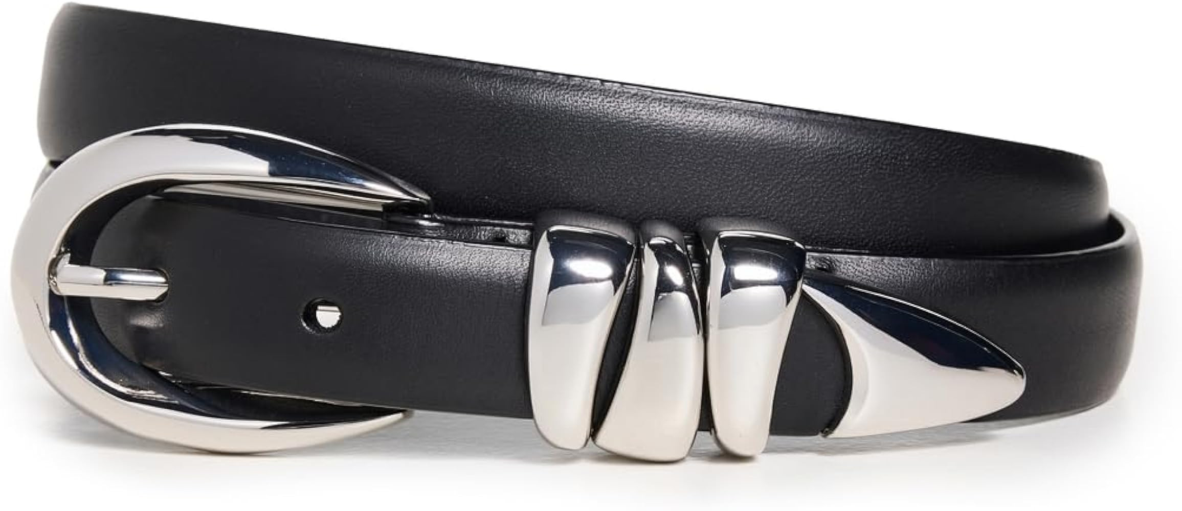 Madewell Women's Chunky Metal Leather Belt | Amazon (US)