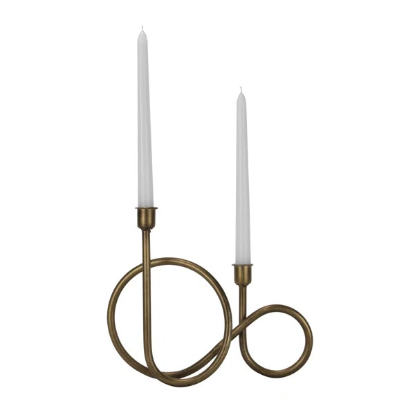 8.75'' H Metal Tabletop Candlestick | Wayfair North America