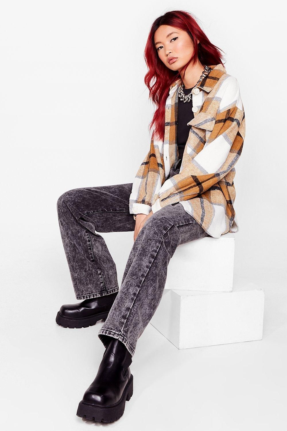 All Checked Out Oversized Shirt Jacket | NastyGal (US & CA)