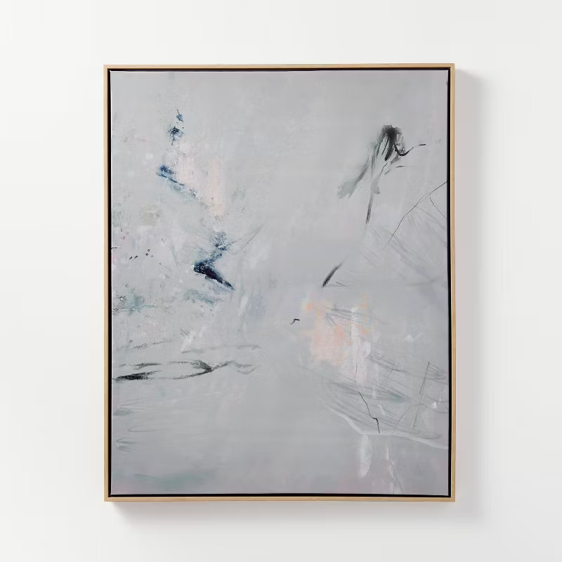 24" x 30" Natural Abstract Markings Framed Wall Art - Threshold™ designed with Studio McGee | Target