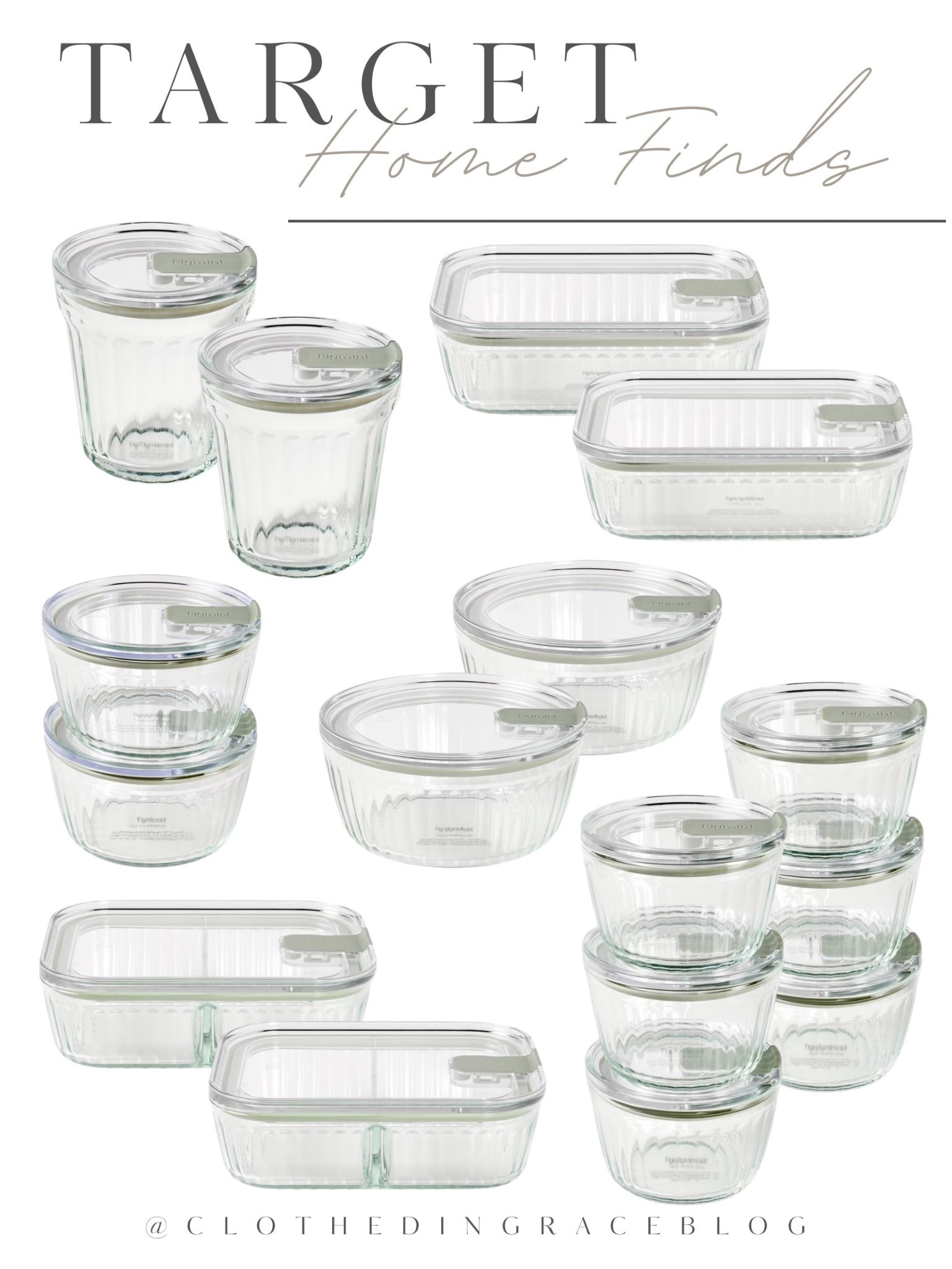Glass food containers from Target 