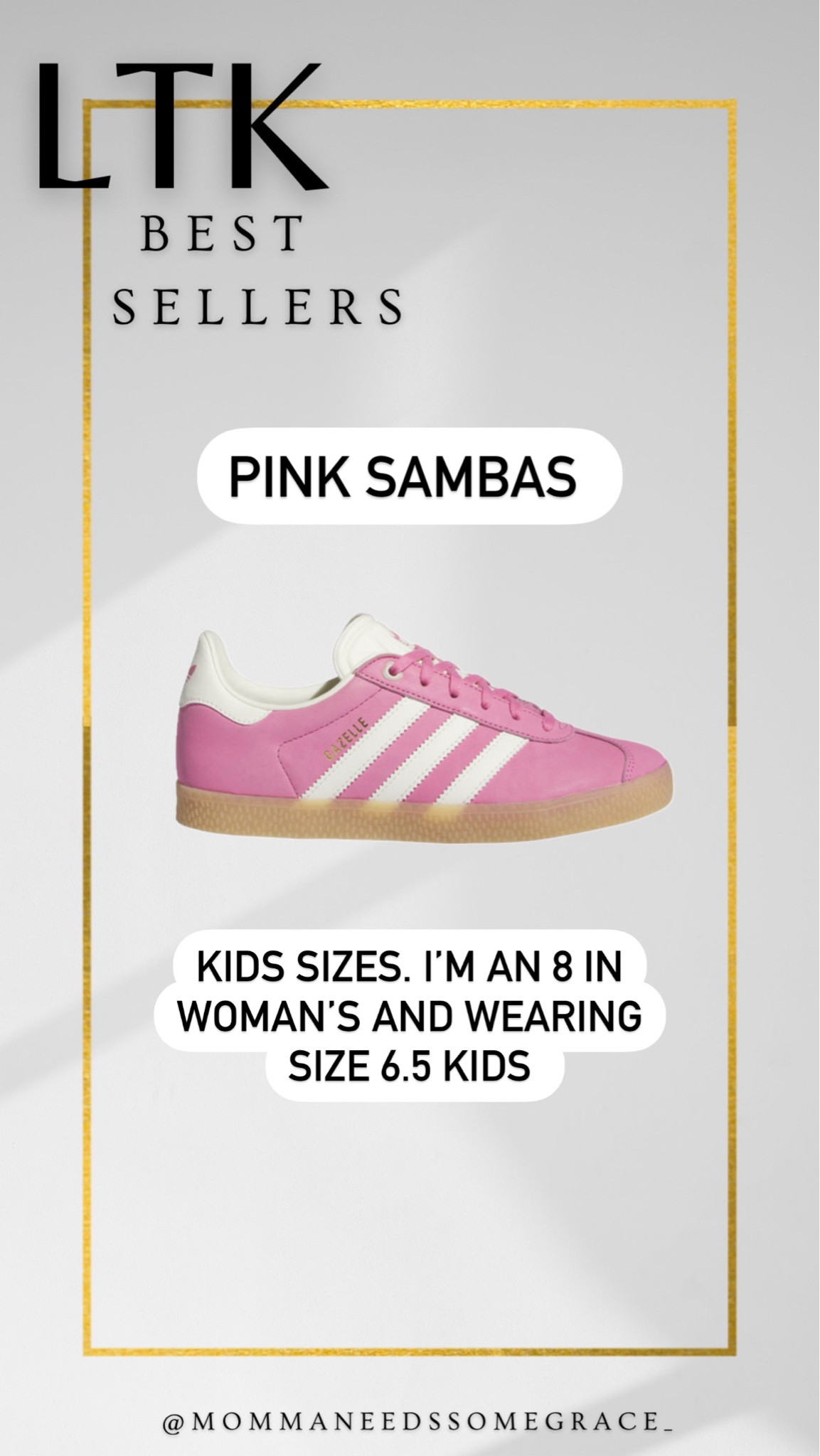 Weekly most loved items, my samba sneakers! Kids sized, I have size 6.5 and I’m usually size 8 woman’s 

#LTKfindsunder100 #LTKshoecrush #LTKstyletip