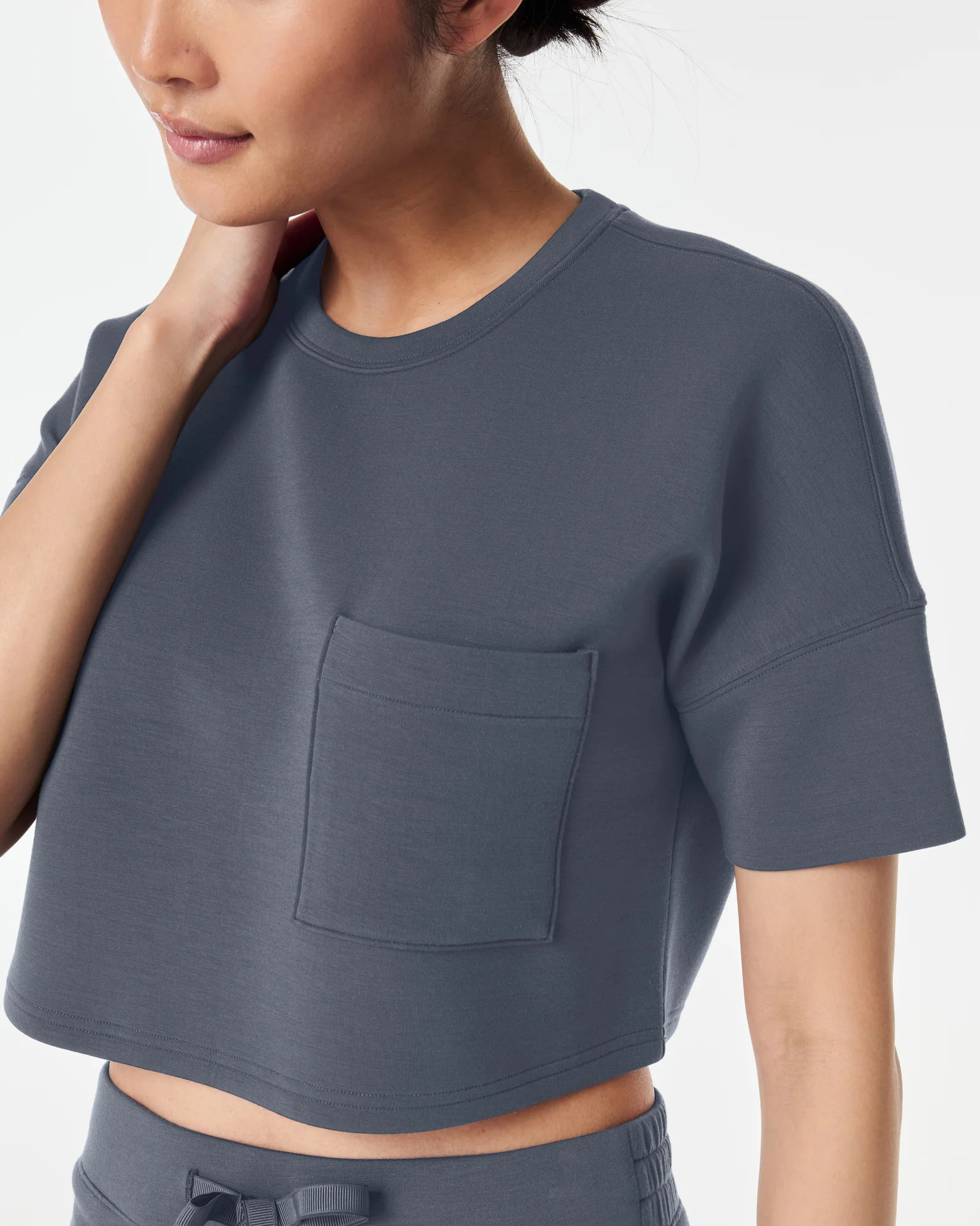 AirEssentials Cropped Pocket Tee | Spanx