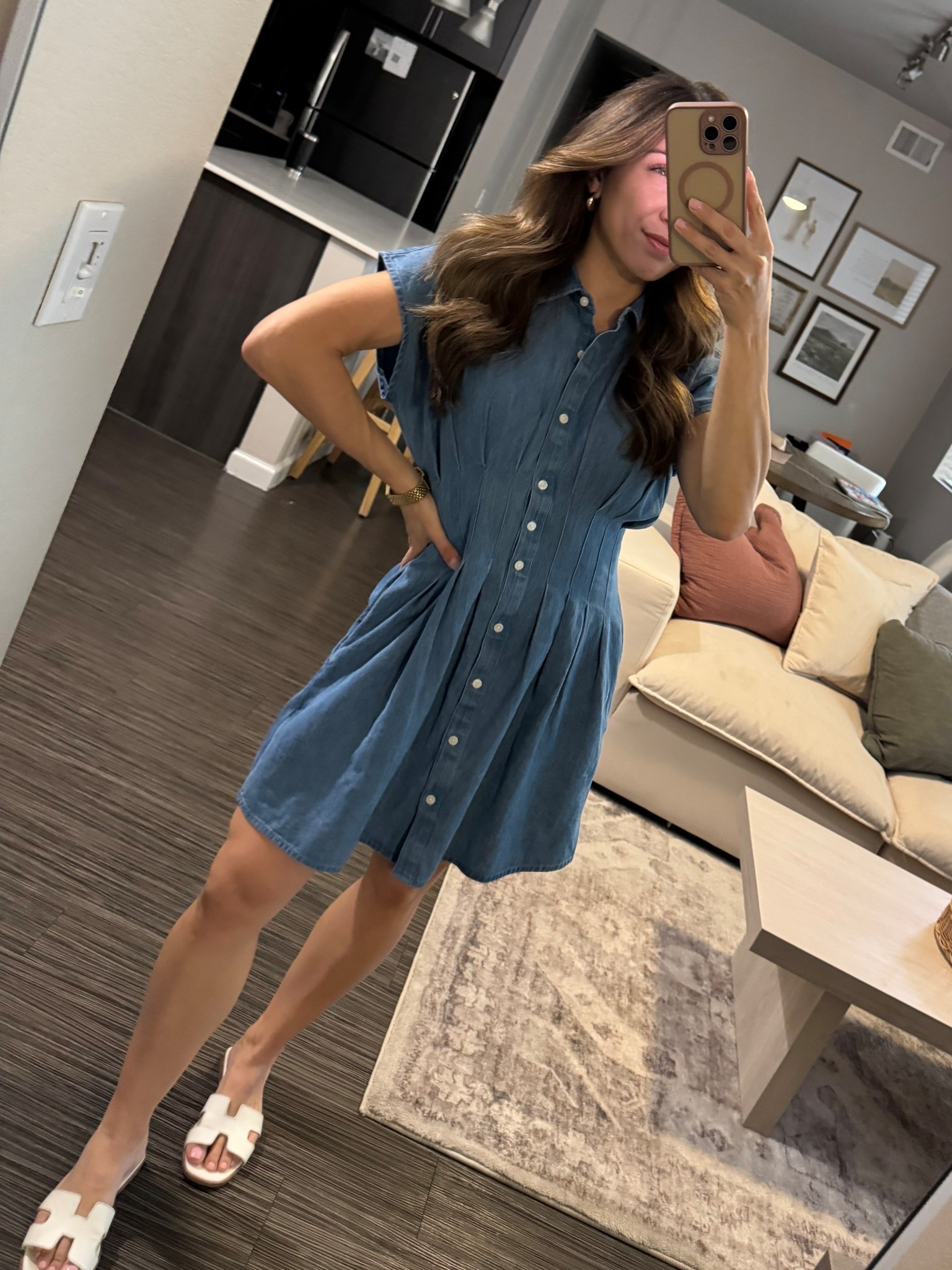 Such a fun dress to wear for spring! Super lightweight fabric and it’s not too short. 

Wearing a size XXSP 

#LTKPetite