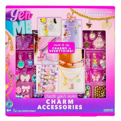 GenMe Build Your Own Charm Accessories Set Jewelry Kit: Includes Cord & Beads for DIY Crafting | Target