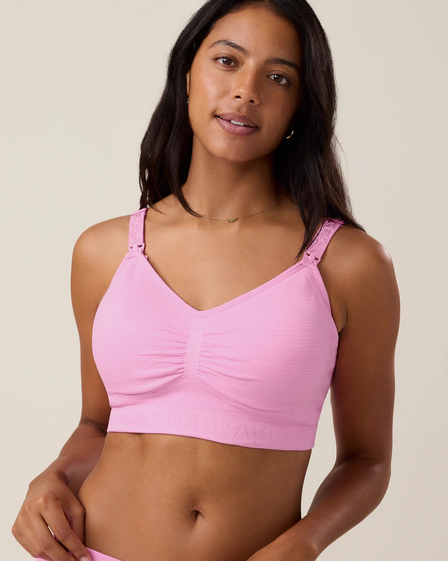 Sublime® Hands-Free Pumping & Nursing Bra | Bubblegum – Kindred Bravely | Kindred Bravely
