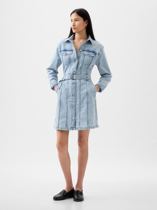 Belted Denim Mini Dress | Gap (US)