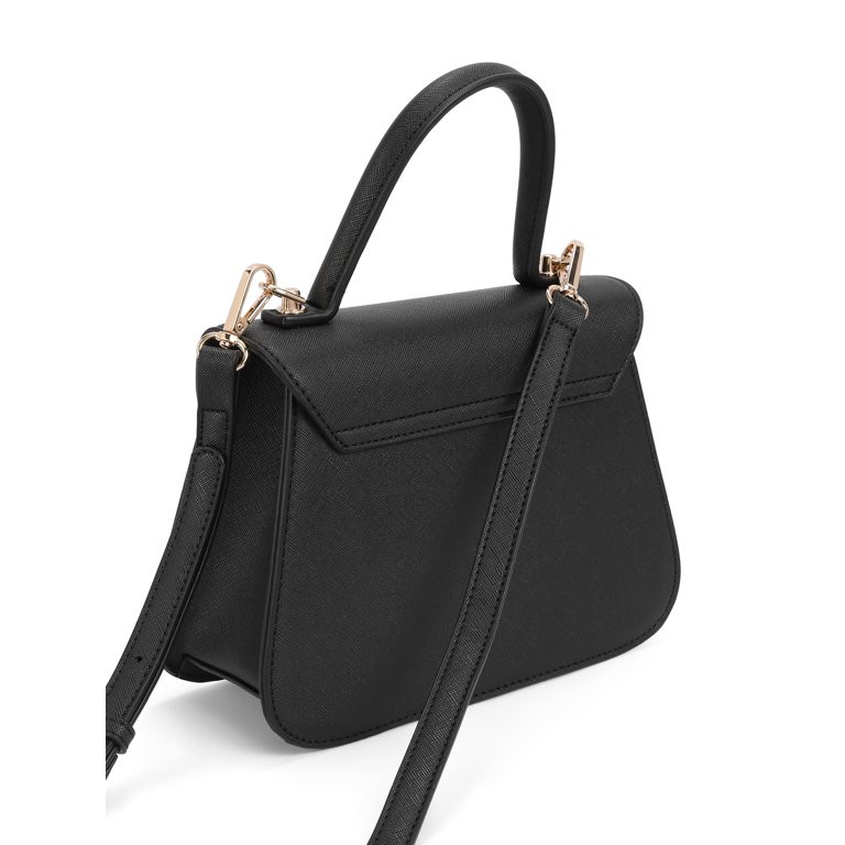 BeCool Women's Adult Top Handle Satchel Handbag Black - Walmart.com | Walmart (US)