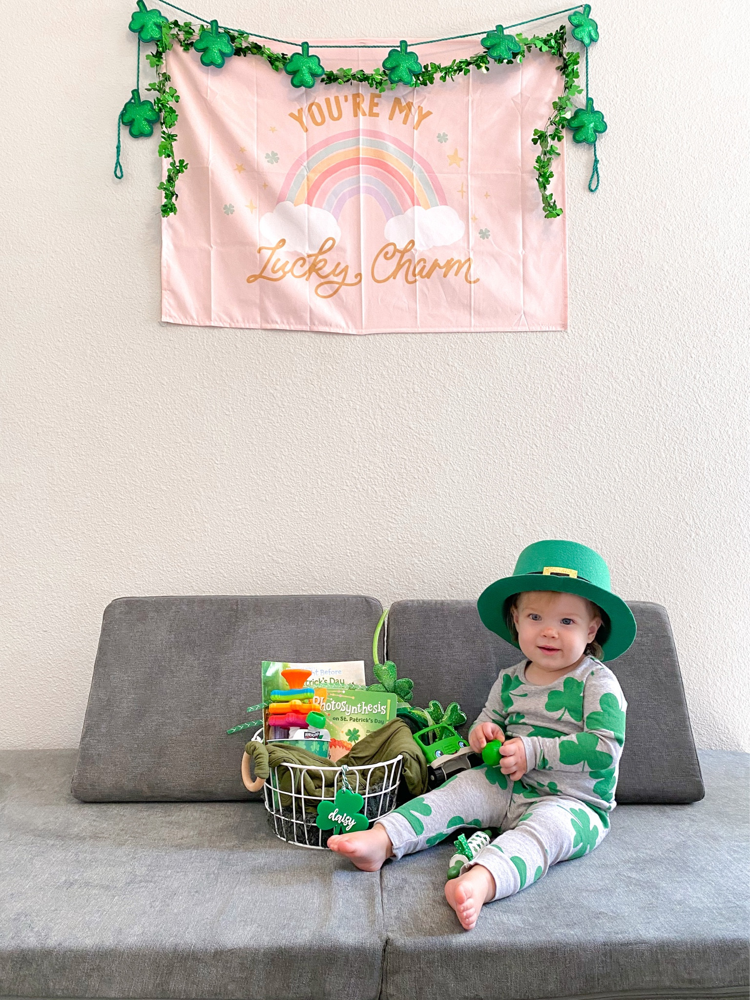 st Patrick day occasion basket hunny print banners clover pajamas target 

#LTKhome #LTKkids #LTKunder50