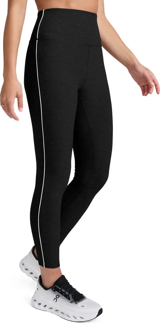 Beyond Yoga Space Dye High Waist Midi Leggings in Army Green Heather at Nordstrom, Size Medium | Nordstrom