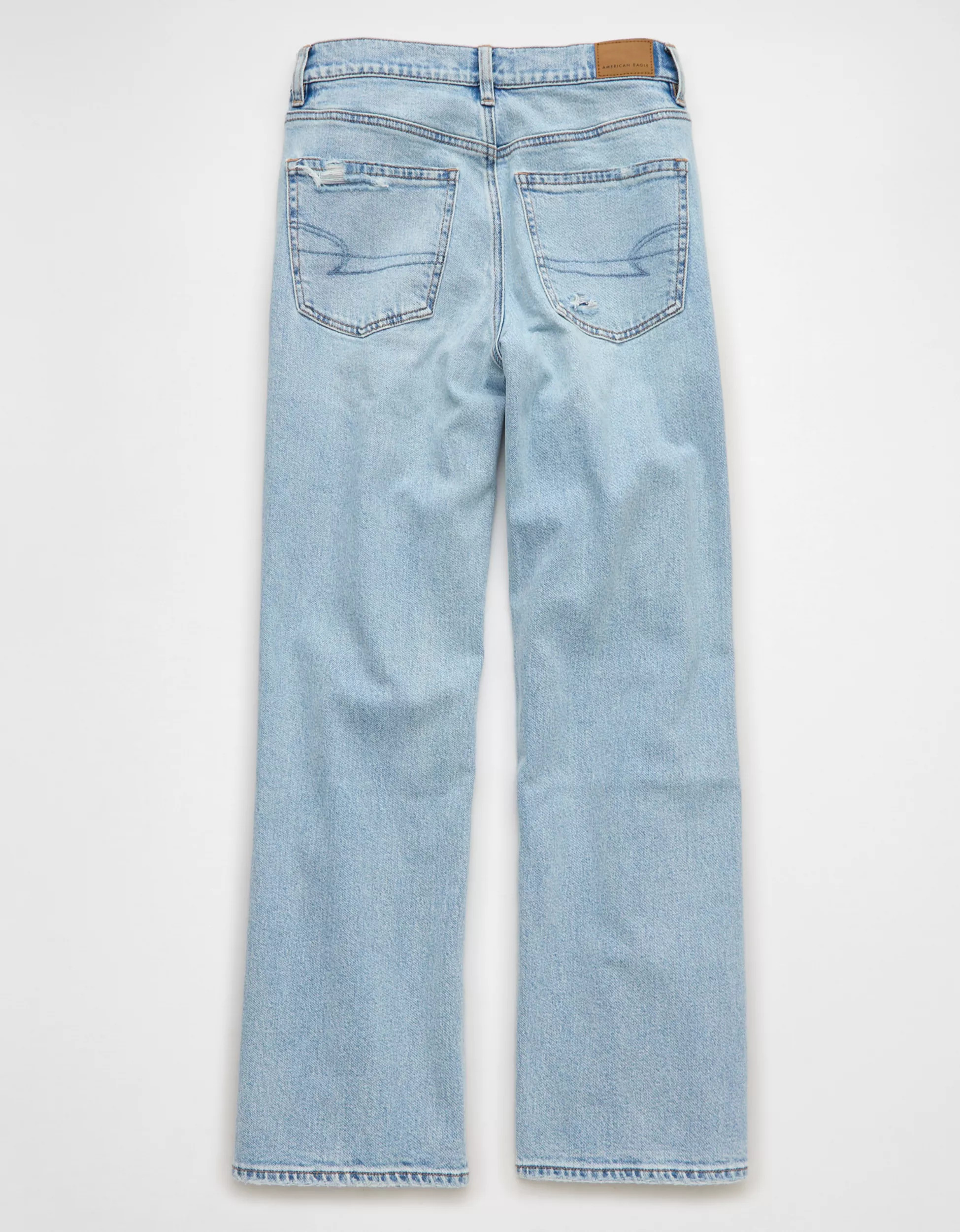AE Strigid Ripped High-Waisted Stovepipe Jean | American Eagle Outfitters (US & CA)