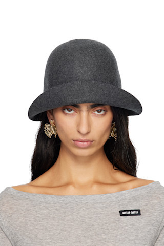 Gray Felt Hat | SSENSE