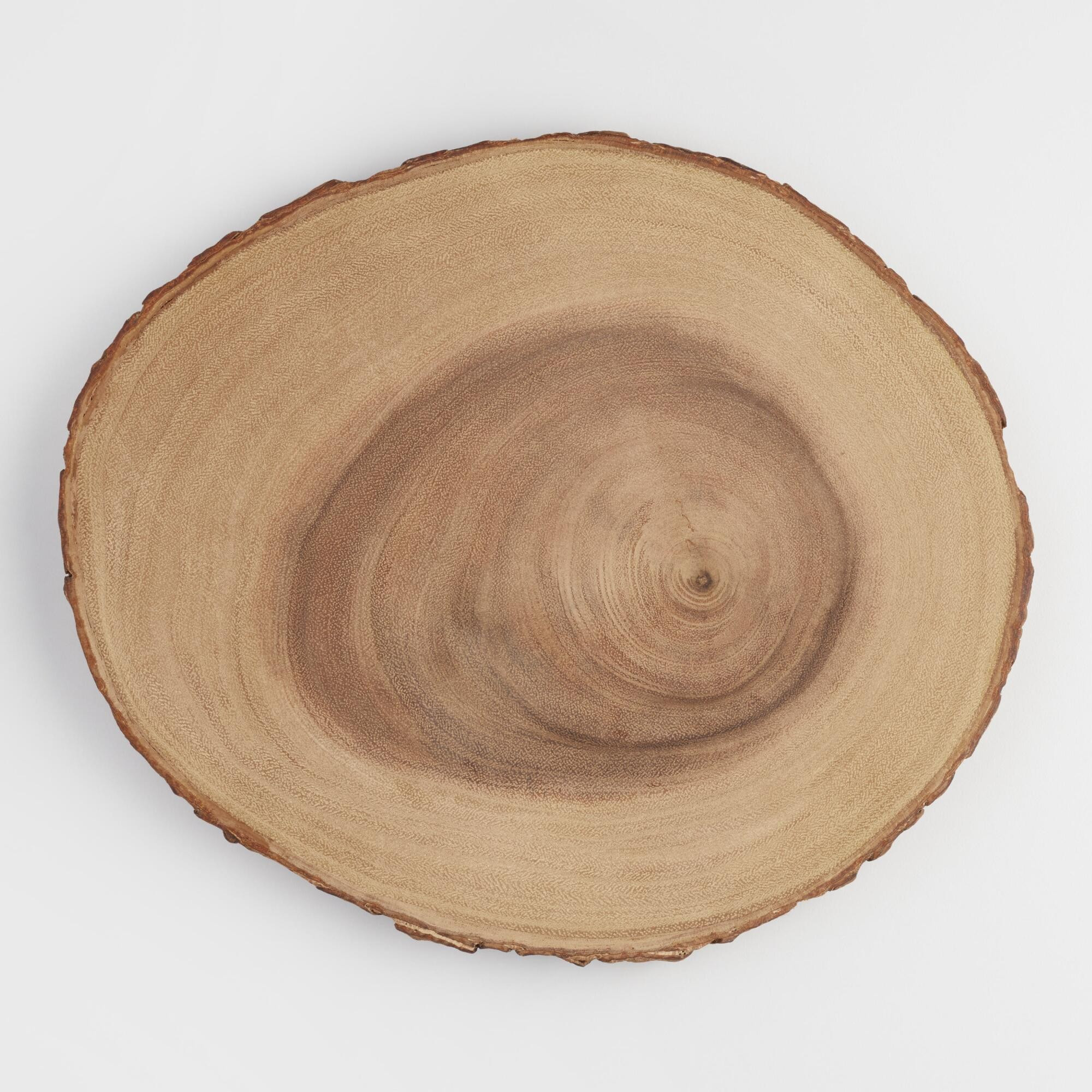 Wooden Bark Charger: Brown/Natural by World Market | World Market