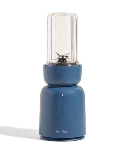 Our Place Splendor Blender - 1000W High-Power | Ultra-Sharp Blades | 2 Blending Modes | Includes 25 oz Personal Cup and Drinking Lid Set | Smoothies, Shakes & More | Blue Salt | Amazon (US)