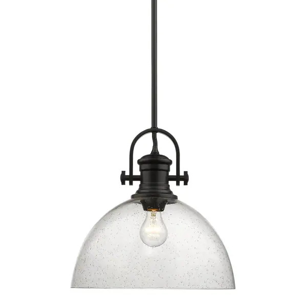 Carbon Loft Barton 1-light Pendant with Seeded Glass | Bed Bath & Beyond