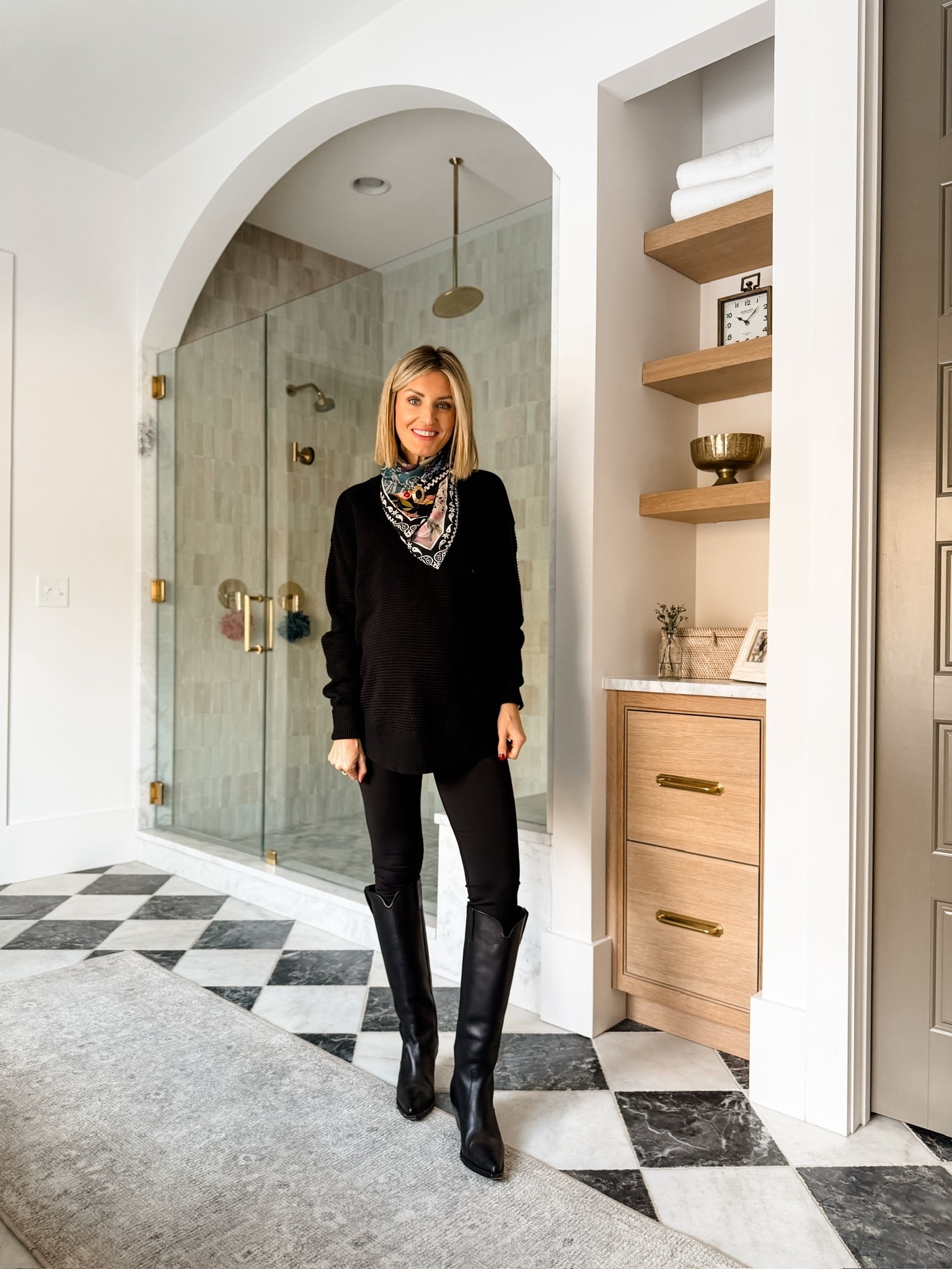 This satin scarf adds such a fun pop of color to this monochromatic look 💕 wearing 

Loverly Grey, Amazon find, Amazon fashion, monochromatic outfit, satin scarf, winter fashion, winter outfit ideas 

#LTKSeasonal #LTKFindsUnder50 #LTKootd