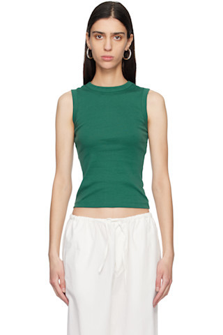 Green Esmé Tank Top | SSENSE