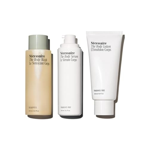 Nécessaire The Body Essentials Gift Set The Body Wash + The Body Lotion + The Body Serum. Replenish, Hydrate, Firm with Vitamins, Omegas, Glycerin, Niacinamide, Hyaluronic Acid, Peptides. | Amazon (US)