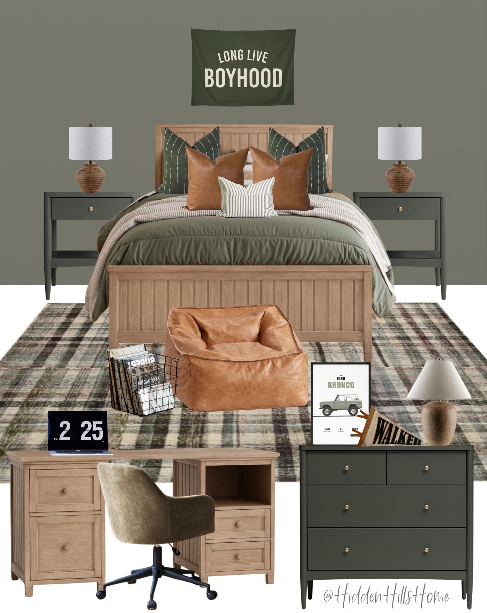 Boys bedroom decor, teen boys room decor ideas, masculine bedroom mood board, kids bedroom, teen boys room design #boysroom
Wall color is SW Link Gray


#LTKHome #LTKSaleAlert #LTKKids