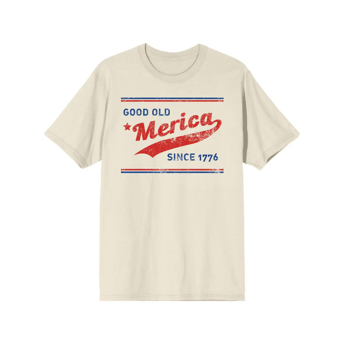 Americana "Good Old 'Merica Since 1776" Men's Crew Neck Short Sleeve Tee | Target