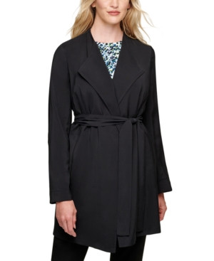 Dkny Draped Belted Trench Coat | Macys (US)