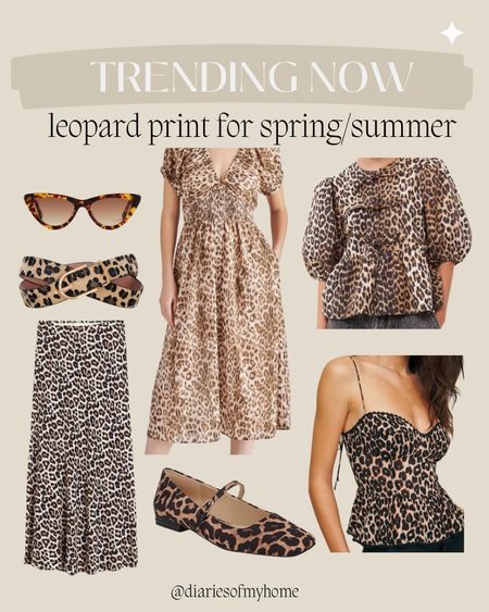 Trending Now: leopard animal prints for spring and summer ✨

#leopardprint #print #animalprint #forher #womens #fashion #style #outfits #trendingforsummer #summertrends #springtrends #skirt #dress #flats #maryjane #blouse #bowtop #sunglasses 

#LTKfindsunder50 #LTKfindsunder100 #LTKSeasonal