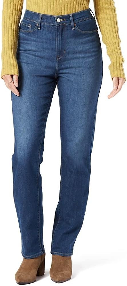 Signature by Levi Strauss & Co. Gold Women's High-Rise Straight (Standard and Plus) | Amazon (US)