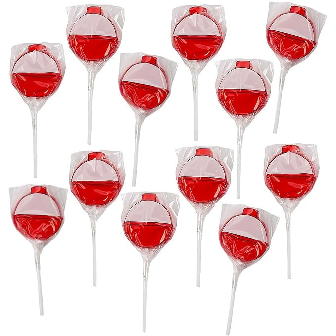 Fun Express Fishing Birthday Party Decorations Lollipops 12 Pack - Cherry Flavored Fish Candy Suc... | Amazon (US)