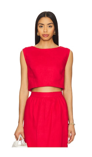 Martina Top in Red | Revolve Clothing (Global)